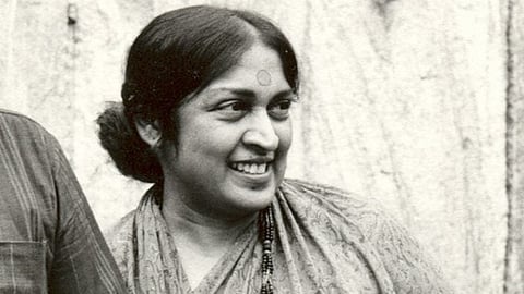 Emergency-era Actor-activist Snehalata Reddy after being released on parole in early 1977, days before her health deteriorated and passing away shortly later