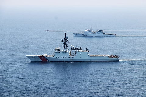 The Coast Guard was assisting Mexican authorities in the search efforts with a helicopter, fixed-wing plane and a cutter.