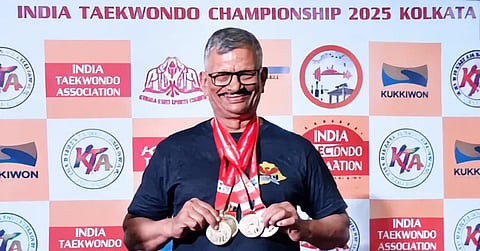 DV Shankar Rao, who won a bronze medal at the 2026 IPF World Masters Classic and Equipped Powerlifting Championships being held in the United States from October 15 to 24.
