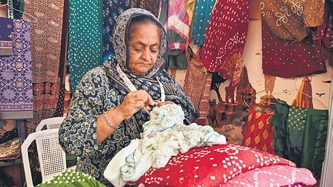 Being held in Vijayawada for the first time, the mela features 1,500 women entrepreneurs from across the country, with stalls showcasing handicrafts, handlooms, regional products, and live food counters offering diverse cuisines.