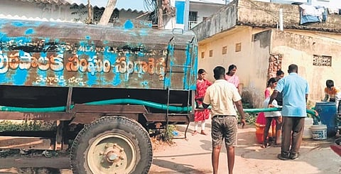 Water is currently being supplied to several colonies once every three days, while some areas receive it only once every four to five days.