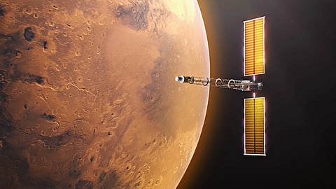 NASA’s Space Reactor-1 Freedom will be the first spacecraft to demonstrate fission power beyond Earth’s orbit. It will travel to Mars carrying the SkyFall science payload