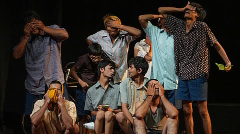 From the play, 'Lapoojhanna', performed at the India Habitat Centre