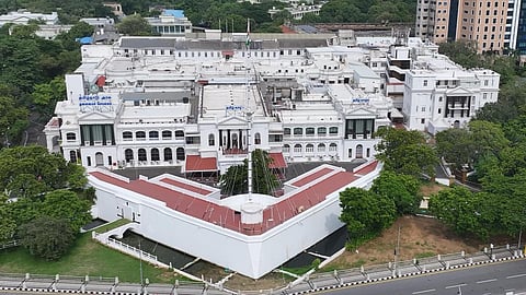 An aerial view of Fort St. George, the seat of Tamil Nadu’s Secretariat in Chennai.