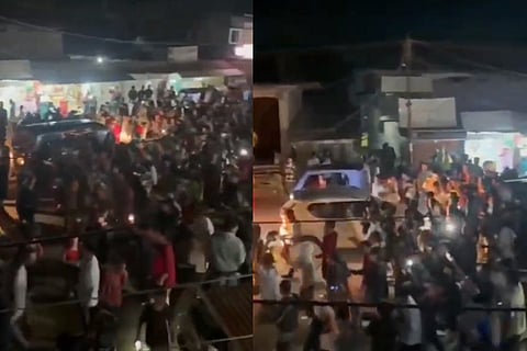Several protesters also took drums to the streets and beat them as part of the demonstration.