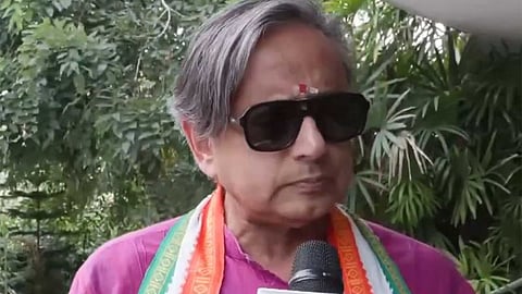 "Censorship has driven another nail into coffin of India's global reputation": Shashi Tharoor slams removal of Raihan Vadra's photographs at Bikaner House.