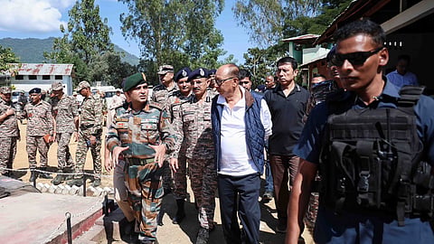 A government statement said Singh inspected the camp premises and was briefed by officers of the Central Reserve Police Force (CRPF) and the Assam Rifles about the operations conducted as well as the prevailing law and order situation in the area.