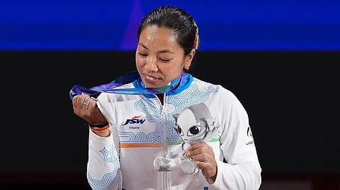 Mirabai Chanu recently won a silver medal in the 49kg weight category at the 2026 Asian Games