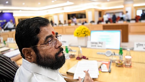 Shiv Sena leader and Maharashtra Deputy Chief Minister Eknath Shinde.