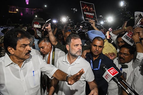 The application sought directions for the immediate registration of an FIR against Gandhi and others allegedly involved in the incident, besides compensation for the journalist.