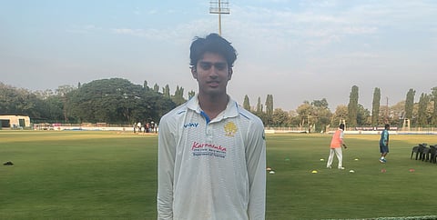 Aneeshwar Gautam after day's play