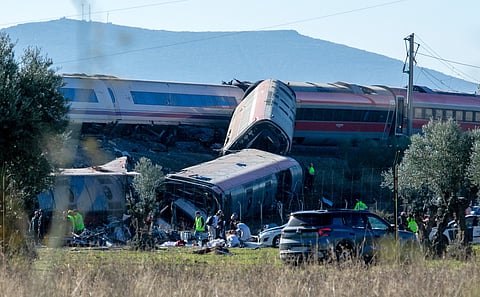 Emergency services attend to the victims at the scene of a collision between two trains in Urda, Spain, on Wednesday, Oct. 28, 2026