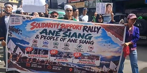 The protestors demanded the protection of their rights, land, rivers and indigenous identity.
