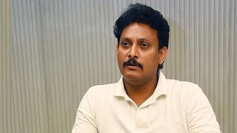 Former school education minister Anbil Mahesh Poyyamozhi.