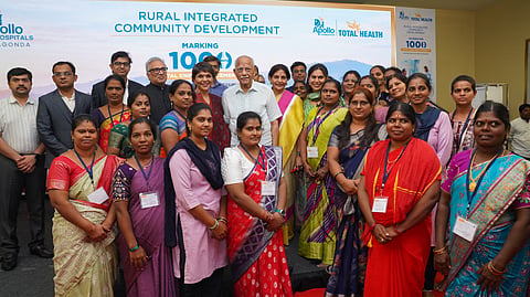 Apollo Hospitals Enterprise Limited and Apollo Foundation celebrated the impact of the ‘Total Health’ model at Aragonda in AP on Tuesday.