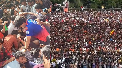 ആര്സിബിയുടെ വിജയഘോഷത്തിനിടെ ദുരന്തം; തിക്കിലും തിരക്കിലും പെട്ട് നിരവധി മരണം
