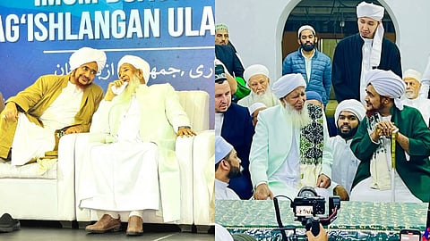 ശൈഖ് ഹബീബ് ഉമറിനൊപ്പം കാന്തപുരം അബൂബക്കർ മുസ്ലീയാർ NEWS MALAYALAM 24X7