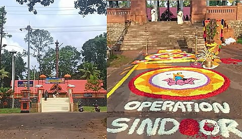 "RSS and BJP are conspiring in Muthuvilakkad Parthasarathy Temple onam pookkalam controversy" says governing committee president Gokulam Sanal