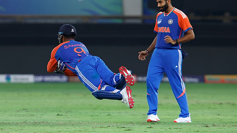 Sanju Samson with two Splendid catches in Asia Cup final