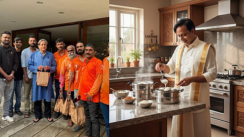 ഇഡലിയുമായി തരൂരിനെ കാണാനെത്തി സ്വിഗ്ഗി ജീവനക്കാർ