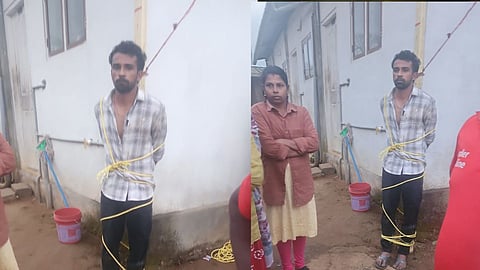 ഗ്യാസ് കണക്ഷന് നല്കിയതുമായി ബന്ധപ്പെട്ട തര്ക്കം; ഏജന്സി ജീവനക്കാരെ തൂണില് കെട്ടിയിട്ട് മര്ദിച്ച് കരഞ്ചന്തയില് ഗ്യാസ് വില്ക്കുന്ന സംഘം