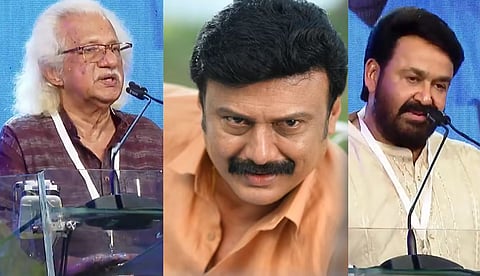 ഇങ്ങേരുടെ പടത്തില് അഭിനയിക്കാത്തതുകൊണ്ട് മോഹന്ലാല് സൂപ്പര് സ്റ്റാറായെന്ന് ബൈജു; അടൂരിനുള്ള മറുപടിയെന്ന് ആരാധകർ