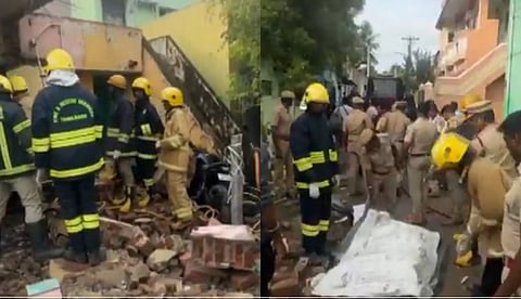 തമിഴ്നാട്ടില് നാടന് ബോംബ് പൊട്ടിത്തെറിച്ച് അപകടം; നാല് പേര് മരിച്ചു