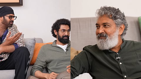 'ബാഹുബലി ദി എപ്പിക്ക് ' പ്രൊമോയില് പ്രഭാസ്, റാണാ ദഗ്ഗുബതി, എസ്.എസ്. രാജമൗലി