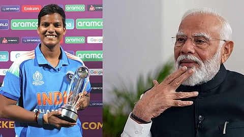 "മത്സരത്തില് ഹനുമാന് ടാറ്റൂ എങ്ങനെ സഹായിച്ചു?" ദീപ്തി ശര്മയോട് പ്രധാനമന്ത്രിയുടെ ചോദ്യം
