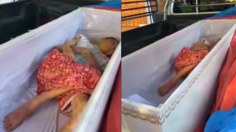 മരിച്ചെന്ന് കരുതി സംസ്കരിക്കാൻ എത്തിച്ചപ്പോൾ പെട്ടിക്കുള്ളിൽ അനക്കം; തായ്ലന്ഡില് വൃദ്ധയ്ക്ക് പുതുജന്മം