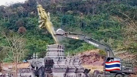 പ്രതിമ മതപരമല്ല, പൊളിച്ചു നീക്കിയത് സുരക്ഷാ കാരണങ്ങളാൽ; വിശദീകരിച്ച് തായ്ലൻഡ്
