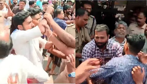 ദേശീയ പണിമുടക്ക്: കോഴിക്കോട് സമരാനുകൂലികളും സ്കൂള് അധികൃതകരും തമ്മില് വാക്കേറ്റം