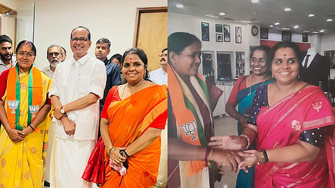 വോട്ടിന് പണം: പണം നൽകിയ സ്ത്രീ ശോഭയ്ക്കൊപ്പം നിൽക്കുന്ന ചിത്രങ്ങൾ പുറത്ത് വിട്ട് കോൺഗ്രസ്