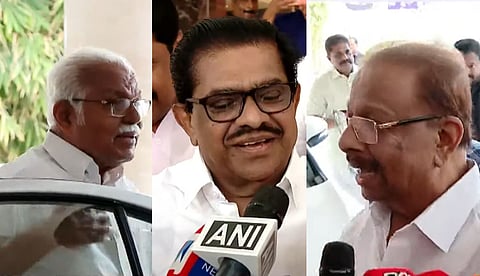അഭിപ്രായവും വിലയിരുത്തലും അറിയിച്ചെന്ന് വി.എം. സുധീരന്; മുഖ്യമന്ത്രി ചര്ച്ചയില് എഐസിസി നിരീക്ഷകരെ കണ്ട് നേതാക്കള്
