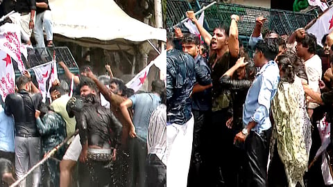 തലസ്ഥാനത്തെ
എസ്എഫ്ഐ-കെഎസ്യു സംഘർഷം; സംസ്ഥാന വ്യാപകമായി എസ്എഫ്ഐ പ്രതിഷേധം, ലാത്തി വീശി പൊലീസ്