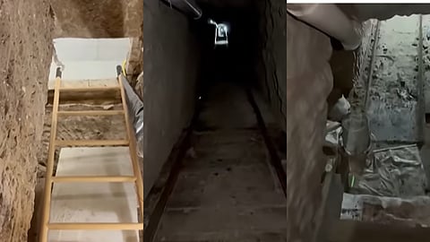 മയക്കുമരുന്ന് കടത്താൻ മെക്സിക്കോയിൽ നിന്ന് യുഎസിലേക്ക് തുരങ്കപാത; ദൃശ്യങ്ങൾ പുറത്ത്