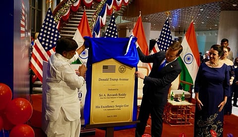''Donald Trump Avenue'', ഹൈദരാബാദില് ട്രംപിന്റെ പേരില് റോഡ്; നന്ദി അറിയിച്ച് യുഎസ് പ്രസിഡന്റ്