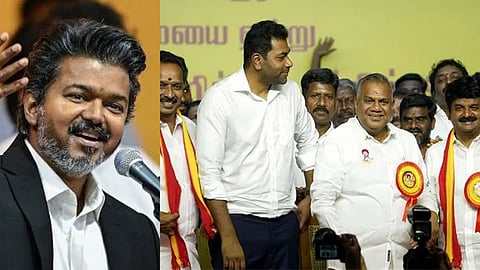 എഐഎഡിഎംകെ നേതാക്കൾ കൂട്ടത്തോടെ ടിവികെയിൽ; മുന്നണി വിട്ടത് മുൻ മന്ത്രിമാരടക്കം