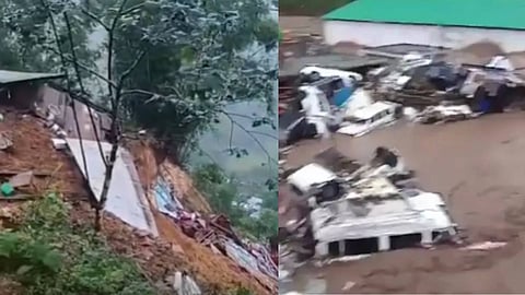 നാഗാലാൻഡിലുണ്ടായ വൻ മണ്ണിടിച്ചിലും, ജമ്മുകശ്മീരിലെ മിന്നൽ പ്രളയവും