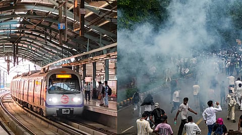16 metro stations closed