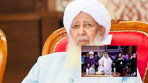 പ്രസംഗം വേറെ പ്രവൃത്തി വേറെ... വിവാദം കത്തുന്നതിനിടെ കാന്തപുരം സ്ത്രീകൾക്കൊപ്പം വേദി പങ്കിട്ട ചിത്രം പുറത്ത്, വിമർശനം ശക്തം