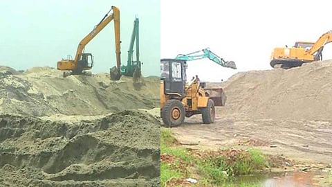 The Irrigation Department cleared the sand accumulated in Thottappally