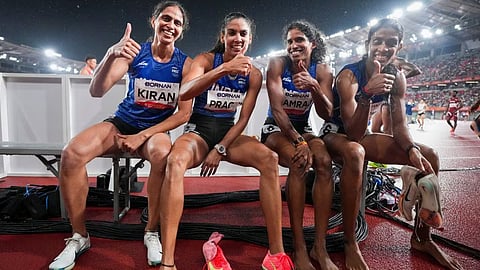 Asian Games | അത്ലറ്റിക്സില് ഇന്ത്യയുടെ വിജയക്കുതിപ്പ്; വനിതകളുടെ 4x400 മീറ്റർ റിലേയില് സ്വര്ണം