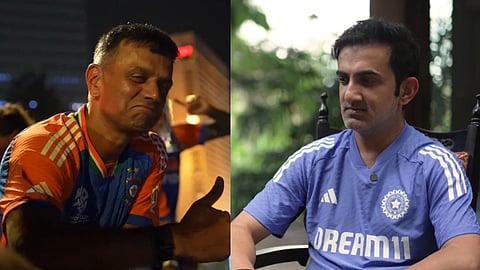 പ്രതിസന്ധികളെ നേരിടാൻ ഉപദേശവുമായി ദ്രാവിഡ്; വൈകാരികമായി പ്രതികരിച്ച് ഗംഭീർ, വീഡിയോ