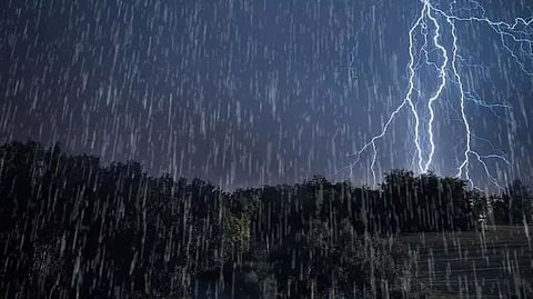 Chance of heavy rain with thunderstorms