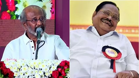 ഡിഎംകെയില് ' ഓള്ഡ് സ്റ്റുഡന്റ്സ്' നേതാക്കളെന്ന് രജനികാന്ത്; 'പല്ല് കൊഴിഞ്ഞ' നടന്മാര് യുവാക്കളുടെ അവസരം ഇല്ലാതാക്കിയെന്ന് മന്ത്രി ദുരൈ മുരുകന്
