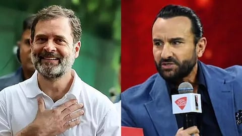രാഹുല് ഗാന്ധി ധീരനും സത്യസന്ധനുമായ രാഷ്ട്രീയക്കാരന്: സെയ്ഫ് അലി ഖാന്