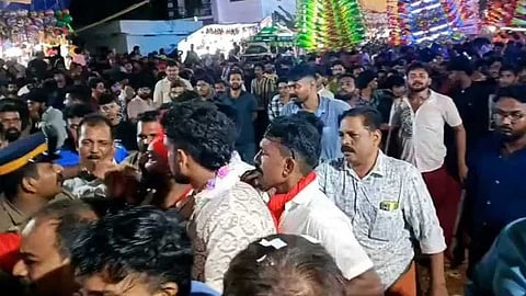 ഒല്ലൂരിൽ പൊലീസുകാരെ ആക്രമിച്ച സംഭവം: നടത്തറ പഞ്ചായത്ത് വൈസ് പ്രസിഡന്റിനും വാർഡ് മെമ്പർക്കുമെതിരെ കേസെടുത്ത് പൊലീസ്