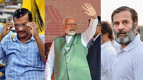 കേജ്രിവാളിനെ കടന്നാക്രമിച്ച് നരേന്ദ്രമോദിയും രാഹുൽ ഗാന്ധിയും; ഡൽഹിയിൽ ത്രികോണമത്സരത്തിന് കളമൊരുങ്ങുമ്പോൾ