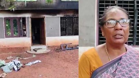 അമ്മയുമായി വാക്കേറ്റം; വർക്കലയിൽ മകൻ വീടിന് തീയിട്ടു